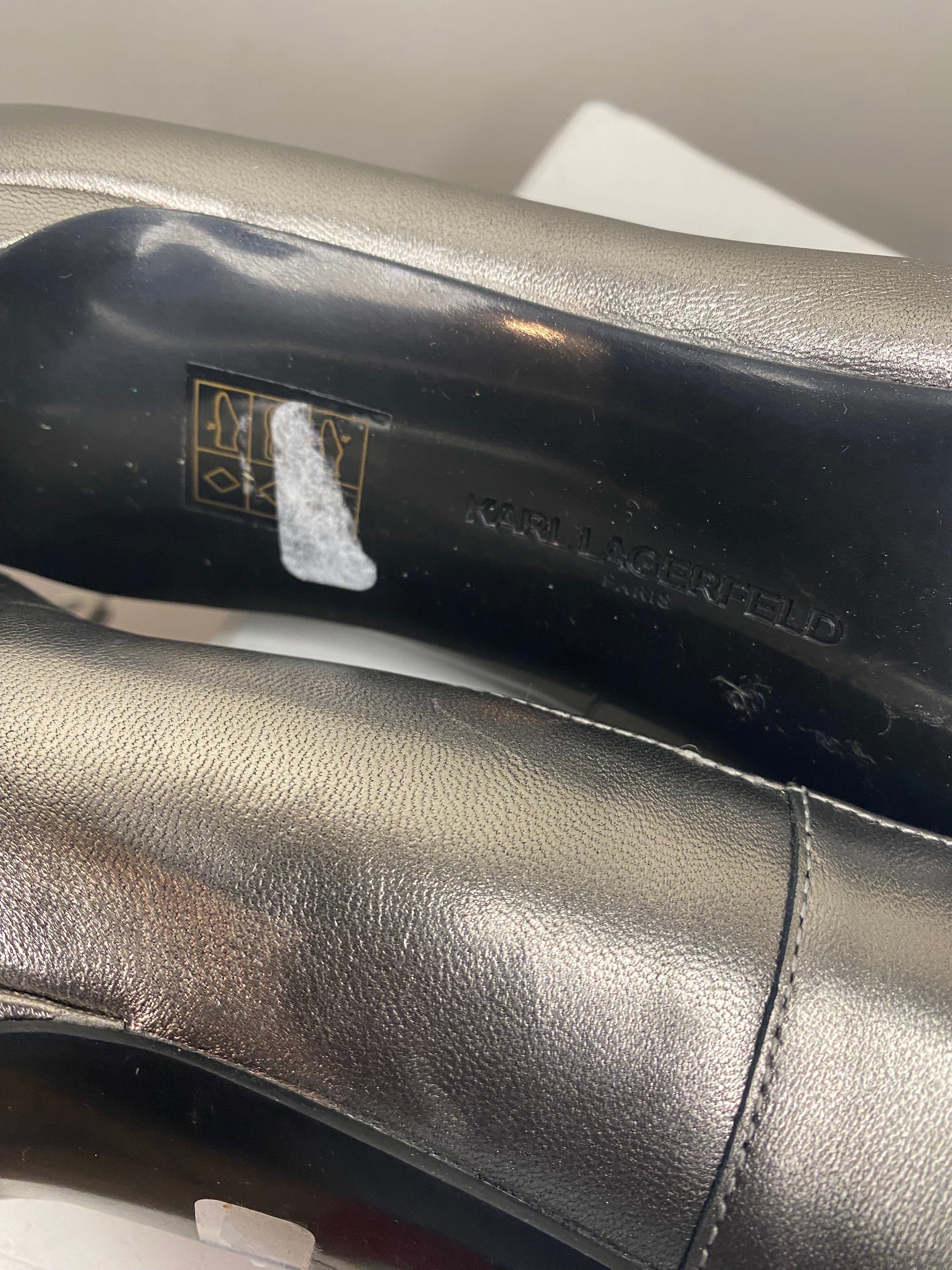Karl Lagerfeld leather pumps (Sz 11)