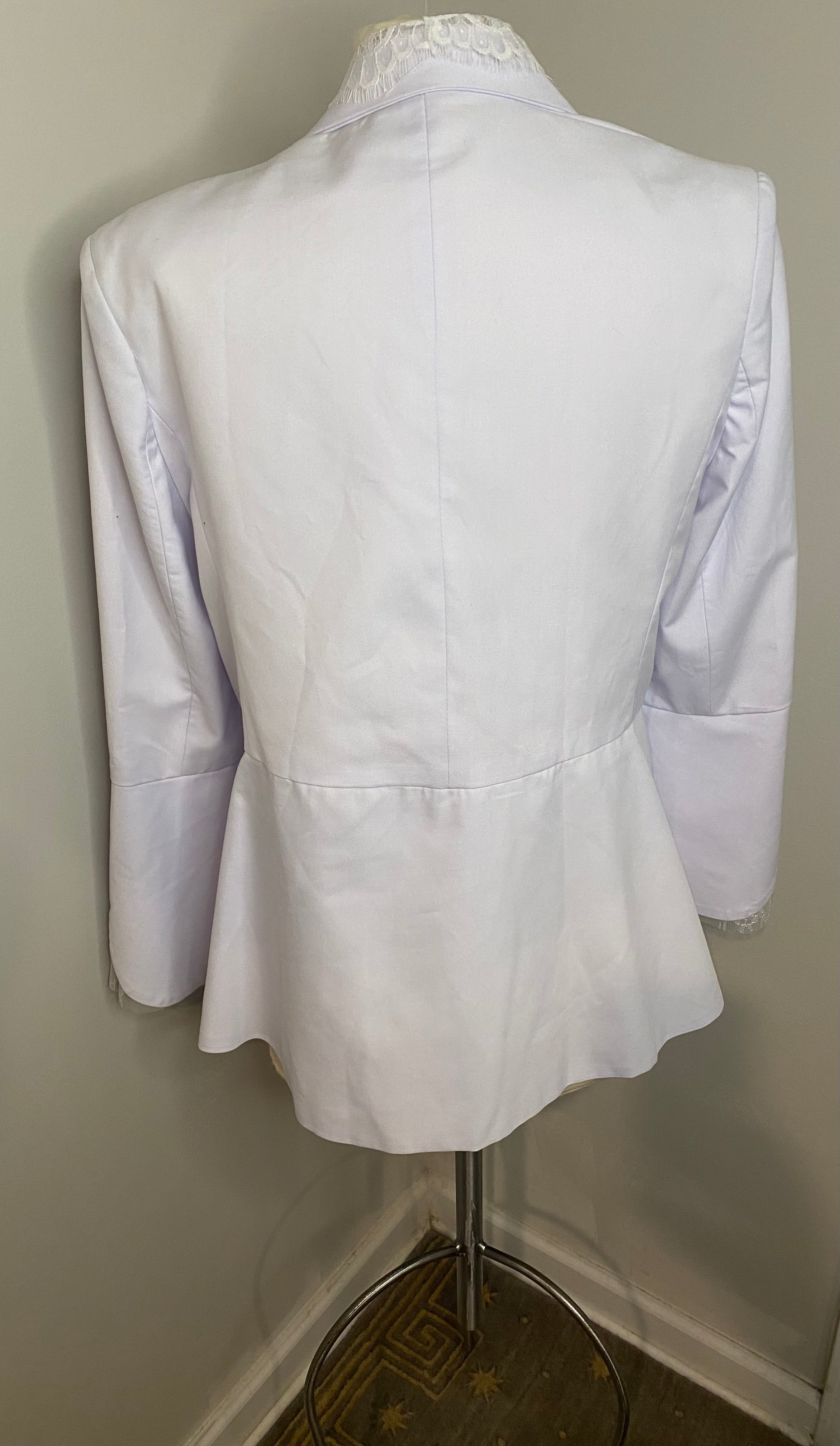 White lined blazer