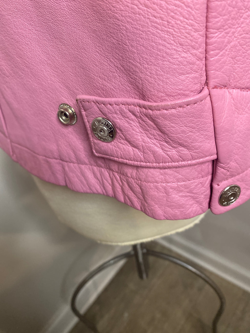Wilsons Leather Maxima Pink Moto Jacket