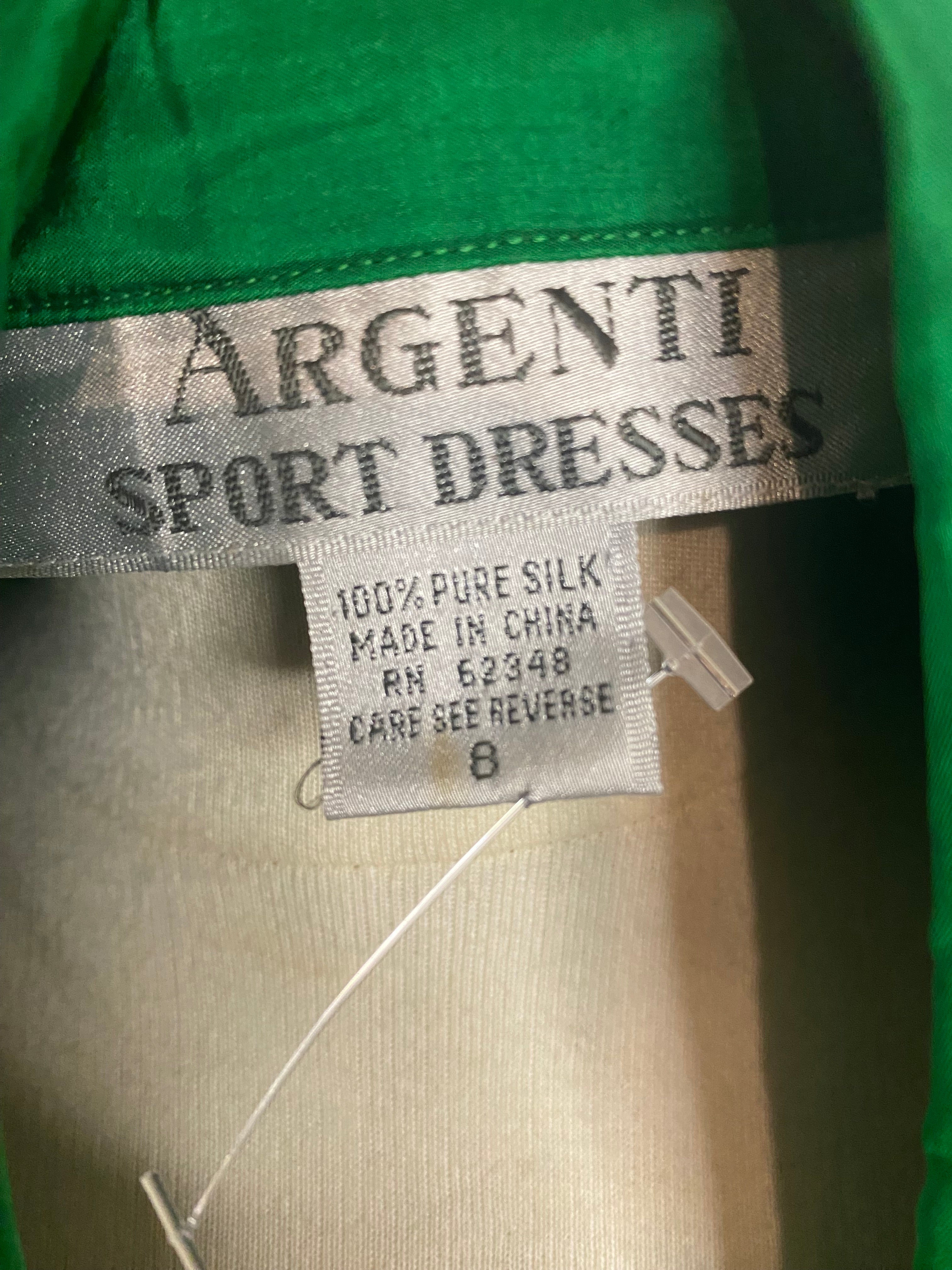 Argenti 100% silk sports dress (Sz 8)