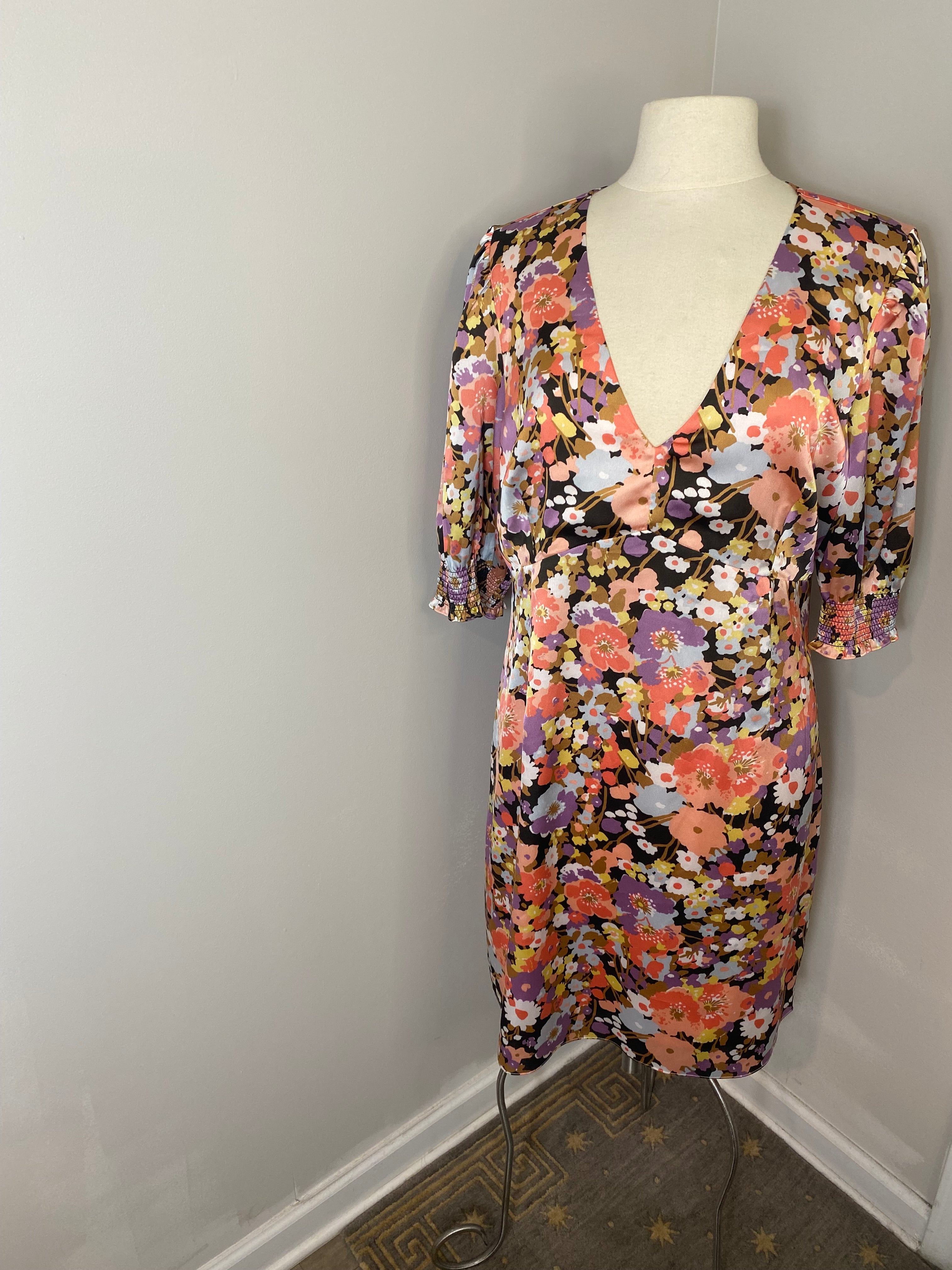 Rails floral midi dress (XL)