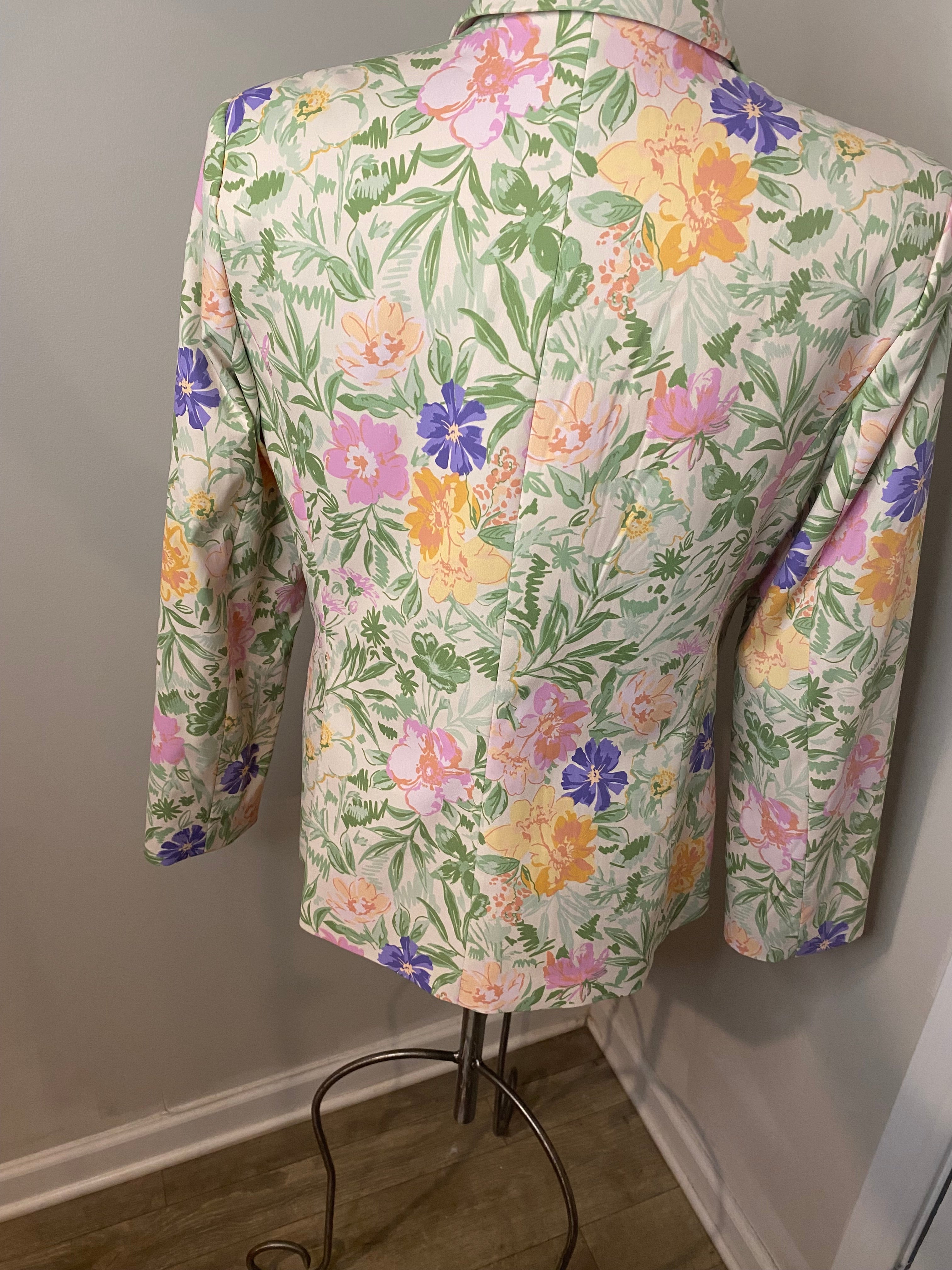 Tahari floral blazer (Sz 14)