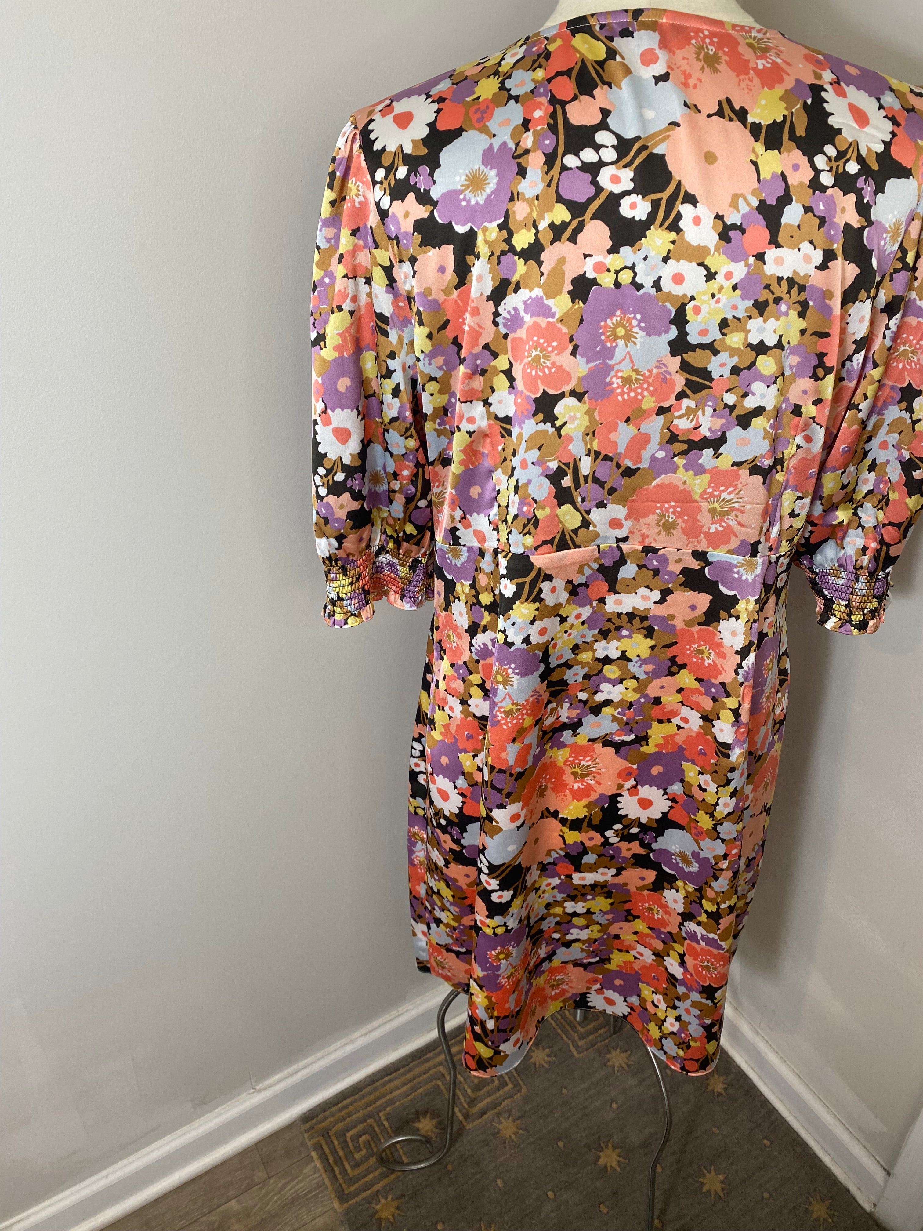 Rails floral midi dress (XL)