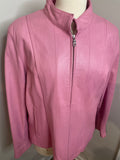 Wilsons Leather Maxima Pink Moto Jacket